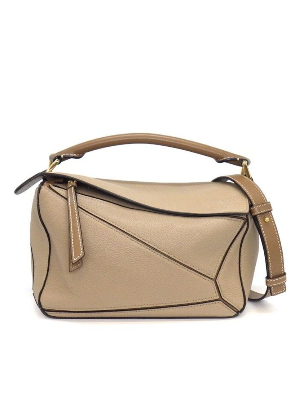 Loewe Shoulder Bag Small Soft Grain Calfskin Gold
